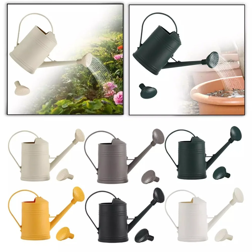 2L Watering Can Pot Plastic Garden Plants Flower Spray Water Kettle Long Mouth Large Capacity Watering Device Tool