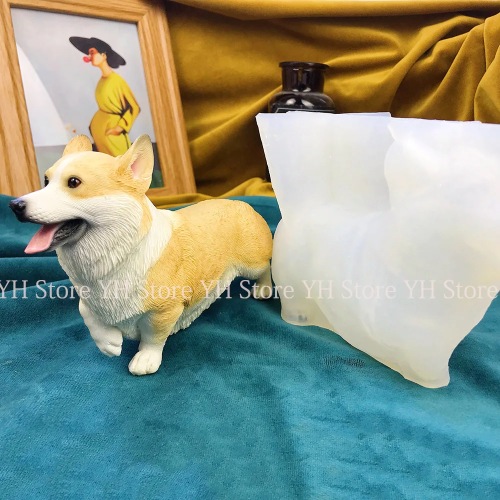 Sitting Corgi Silicone Mold Chocolate Fondant Pet Dog Mold Pet Memorial  Plaster Soap Mould Animal - AliExpress