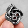 Spiral Pendant Retro Men Necklace 316L Stainless Steel Men Chain Rock Punk Jewelry Gift for Male Friend Accessories Dropshipping 3