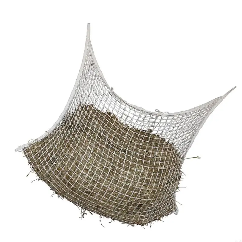 G6DE Horse Feeding Net Pouch Woven Rope Hanging Horse Feed Net Easy Hanging for Stable and Rail Feeding 2