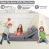 25D Sponge Modular Kids Play Couch for Playroom Kids Modular Couch, Convertible Foam Couch Kids Play Set for Creative Play 5