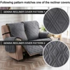 Waterproof Recliner Slipcover Non Slip Covers For Reclining Loveseat With Elastic Straps Washable Recliner Chair Cover 3