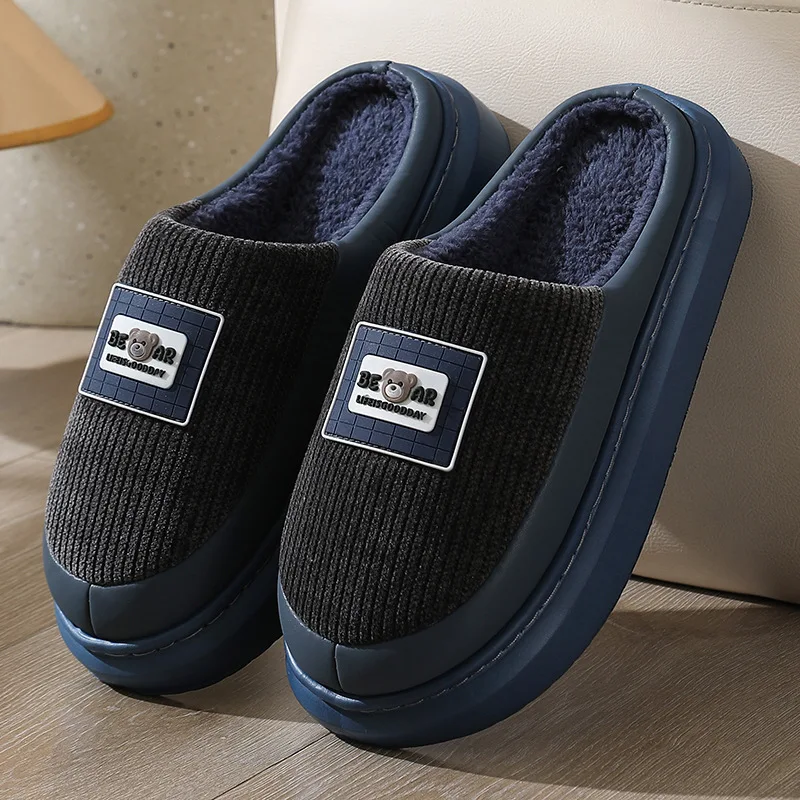 Casual frauen Hausschuhe Hause Plüsch Winter Cartoon Luxus Designer Frau Schuhe Indoor Fuzzy Pelz Rutschen Elegante Plattform Schuhe – Detail 18