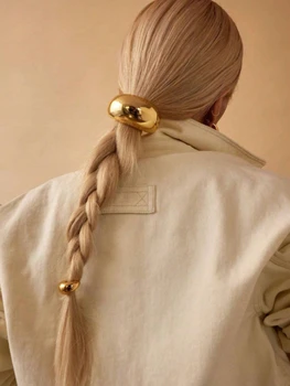 Punk Geometric Metal Haircuff 1pc