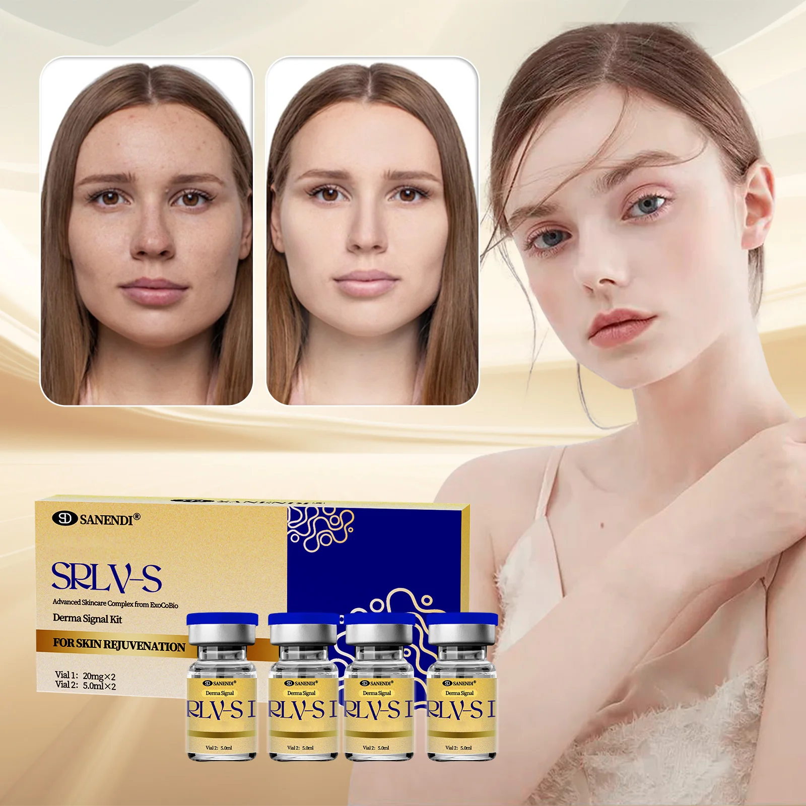 Exosomes Stem Cell Booster Exoxes  Hyaluronic Acid  for Face Skin Booster Exosomes anti-aging Whitening 3