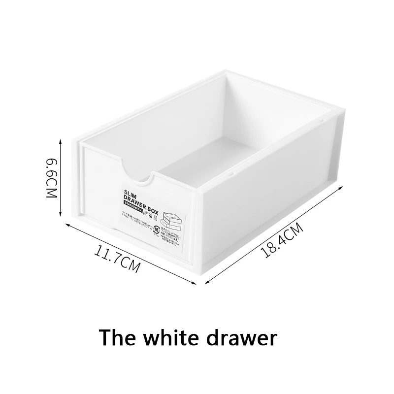 Transparent Plastic Storage Box Drawer Type Can Sort Out Desktop Debris Assembly Pencil Case Can Stack Cosmetics Lip