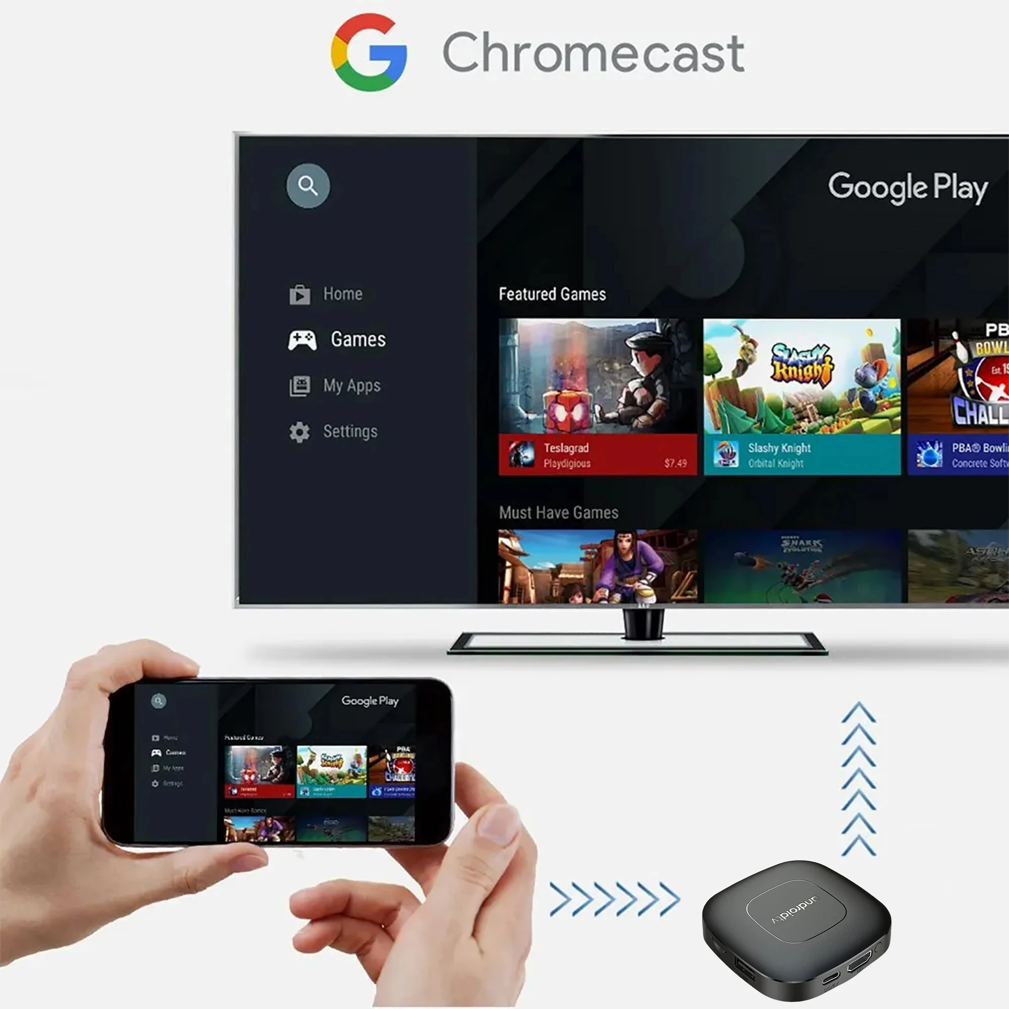 Smart Home Theater TV Box Android13  Allwinner H313 Google Assistant Netflix Streaming Bluetooth Media Player 2.4G/5G Wifi 3