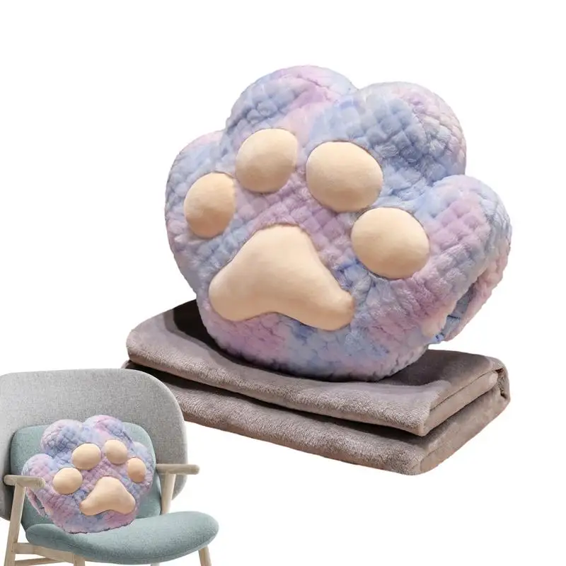 

Cat Paw Plush Pillow Chair Sofa Butt Pad Animal Plush Throw Pillow Decorative Adorable Cozy Animal Pillow Blanket For Christmas
