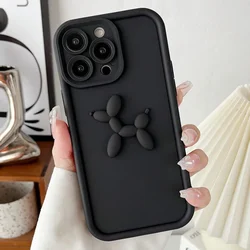 Cute Cartoon 3D Coal Balls Silicone Phone Case - Soft Protective Cover for Redmi 14C 4G (1)