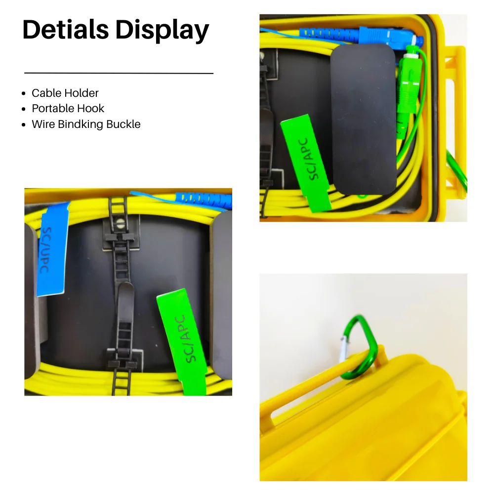Mini SC/APC-SC/APC OTDR Dead Zone Eliminator,Fiber Rings 500M Fiber Optic OTDR Launch Cable Box 1Km 2Km SM 1310/1550nm