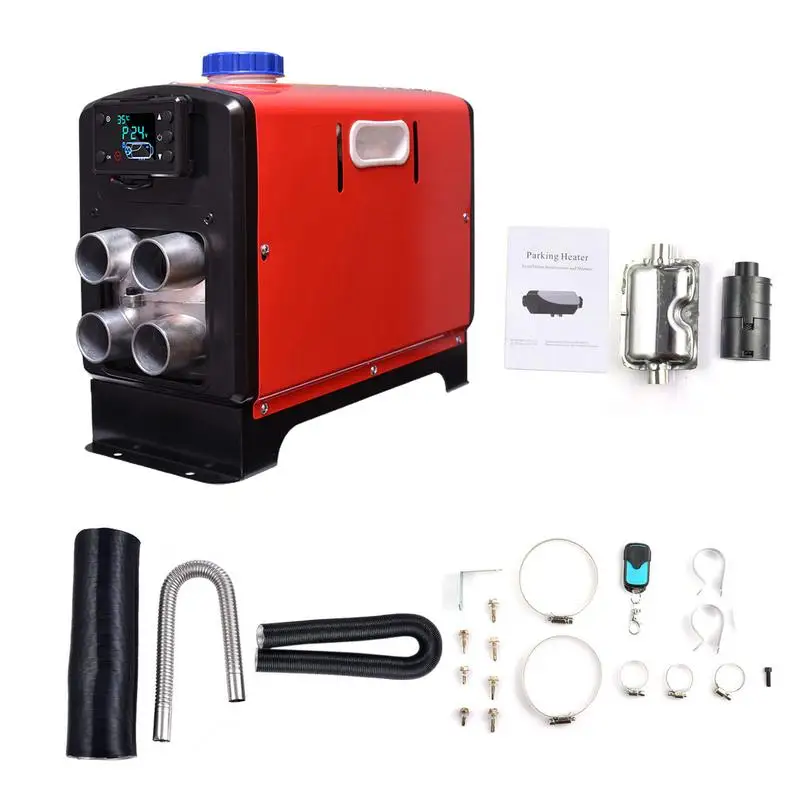 

Car Diesel Air Heater 8KW 12V 4-hole Parking Heater Integrated Car Diesel Fuel Heater With Remote Control For Home Trailer Truck