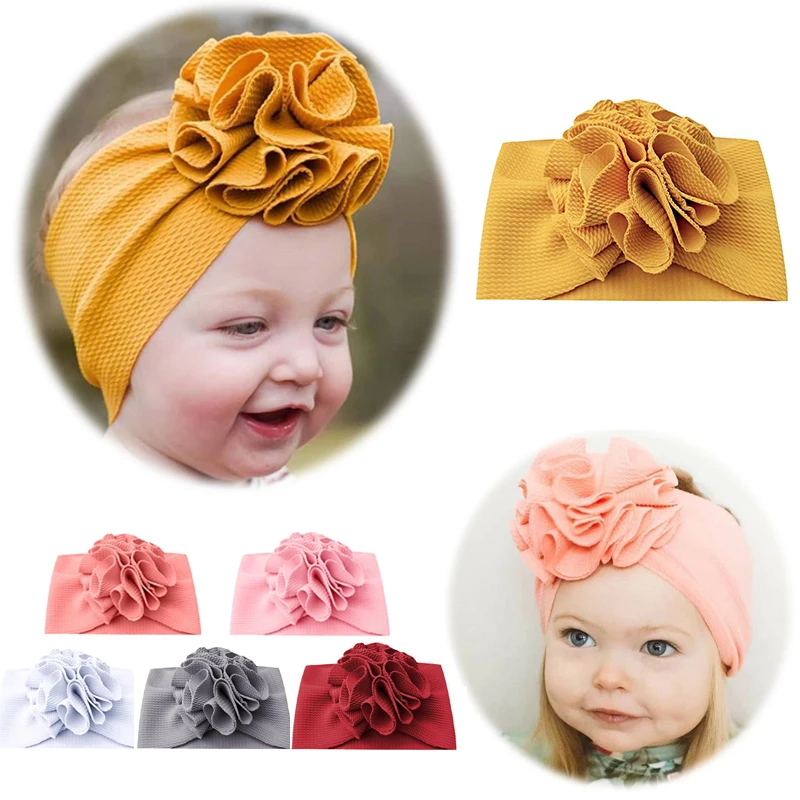 2pcs Mom&Baby Boy/Girl Elastic Bow Knotted Turban Hair Band Headband Headwear 