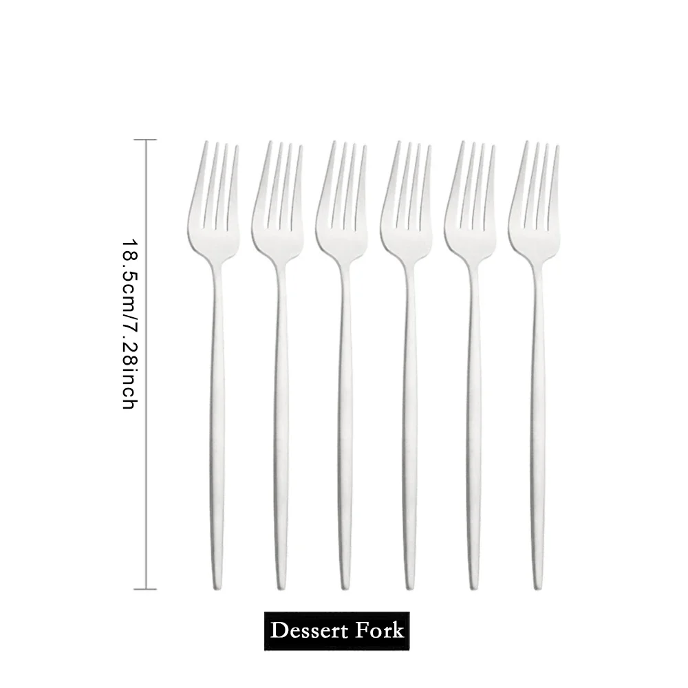 6Pcs Dessert Fork