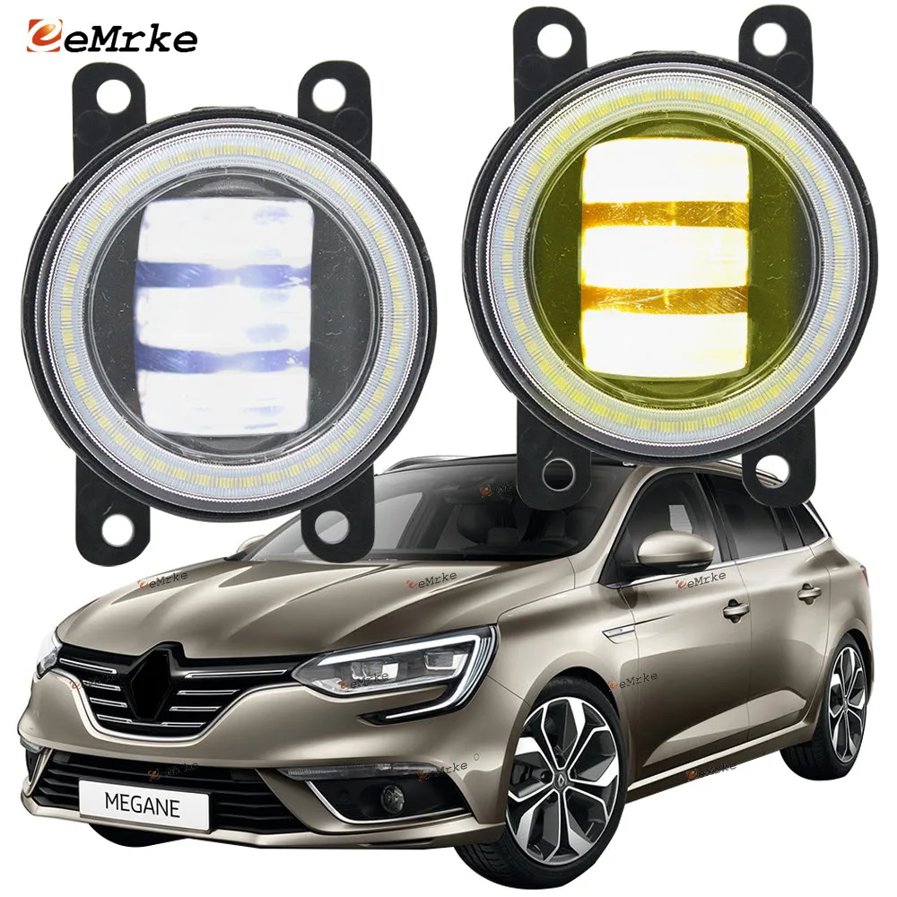 Luces Led de circulación diurna DRL para coche, luces antiniebla lentes, Ojos de para Renault Megane 4, Grandtour, Hatchback, 2016, 2017, 2018, 2019 AliExpress