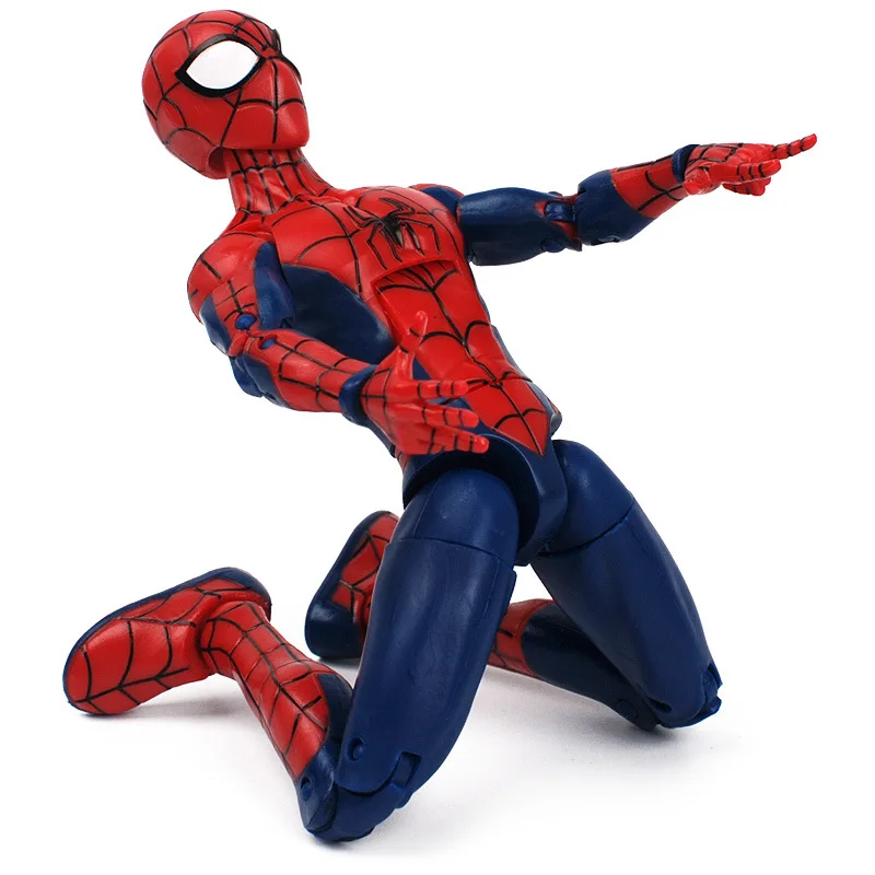 brandwond Dhr zegevierend Genuine Classic SpiderMan 7" Action Figure Clothing Black Red Blue Spider  Man Peter Parker Legends Collectible Model Kids Toys| | - AliExpress