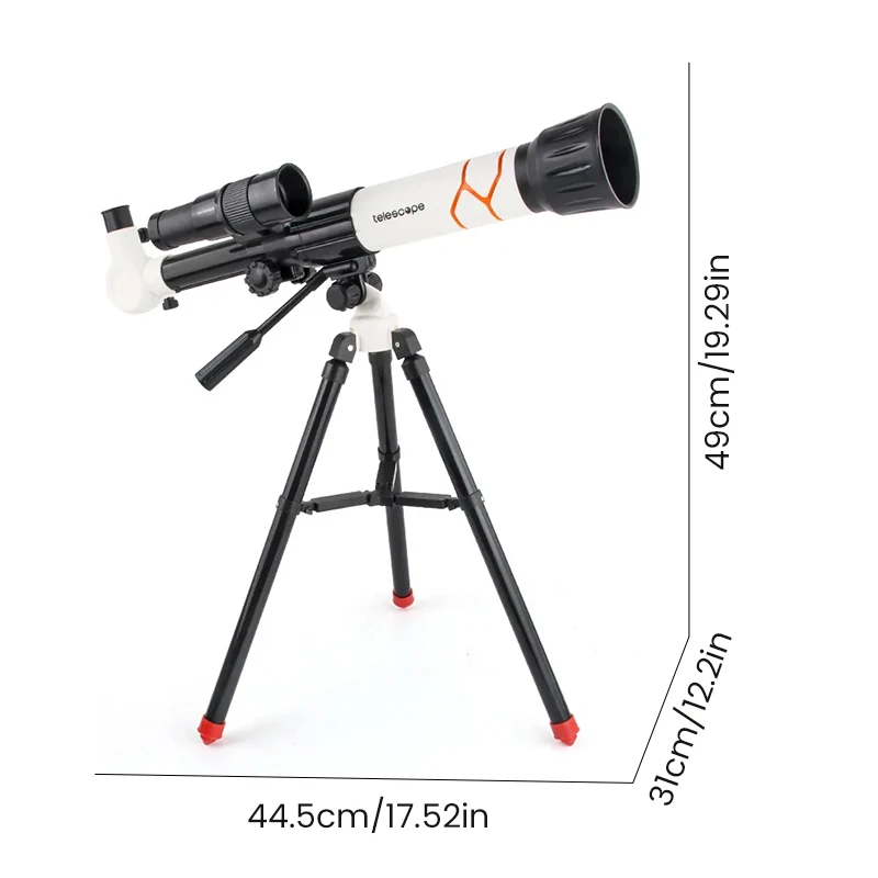 Kids' Telescopes 40X Science Experiment Monocular Educatinal Science Teaching Microscope Toy Toys for Child Toddler Kids