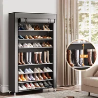 Shoe Cabinet Dustproof Fabric Organizer Simple Storage Multilayer Shoe Rack Nonwovens Household Economic Type Shoe Rack Cabinet 1
