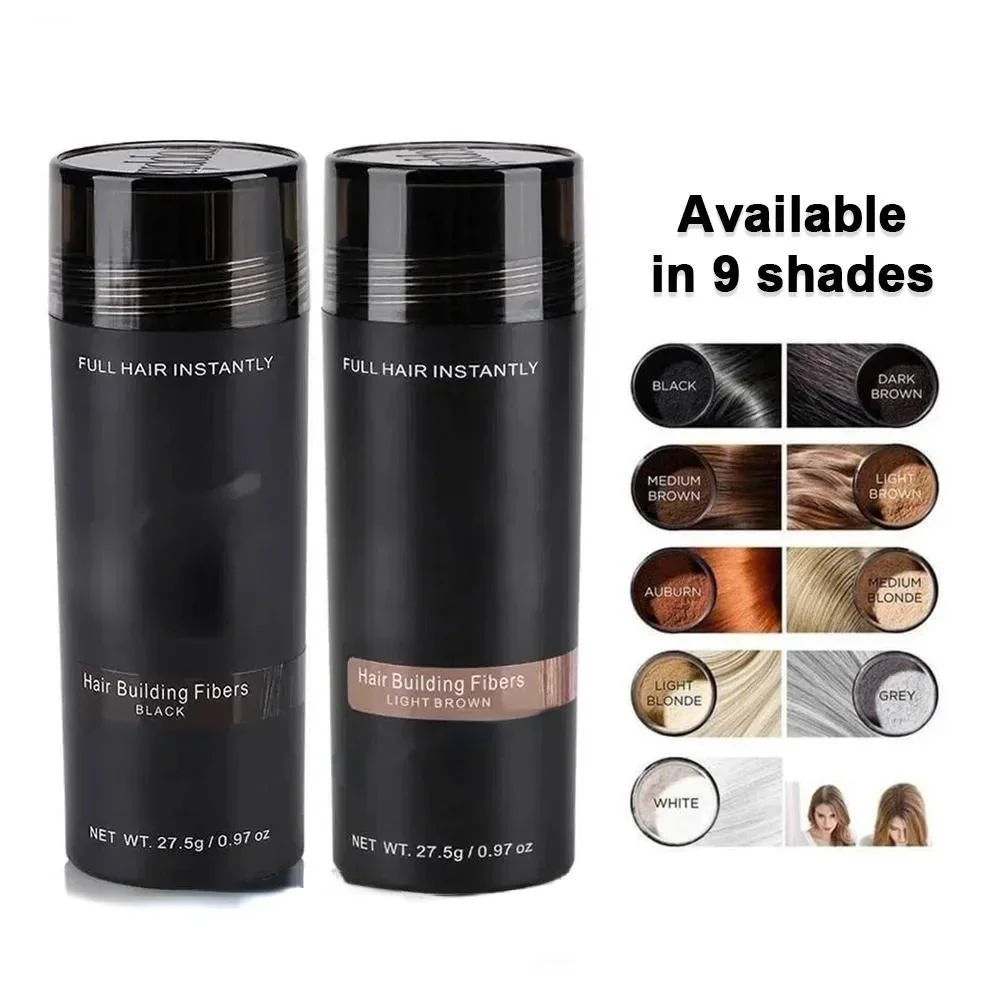 20pcs Hair Building Fiber Hair Loss Hairline Spray Authentic Keratin Colorful Fibers Regrowth Powder Optimizer Dense Growth hair building powder hair building fibers hair growth spray