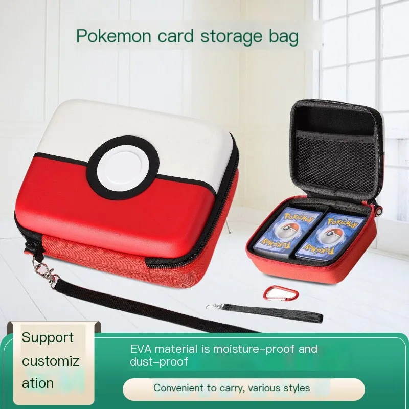 

Cartoon Pokemon Surrounding Anime Pikachu Card Storage Bag Kawaii Pu Leather Multi-Functional Eva Storage Bag Toy Holiday Gifts