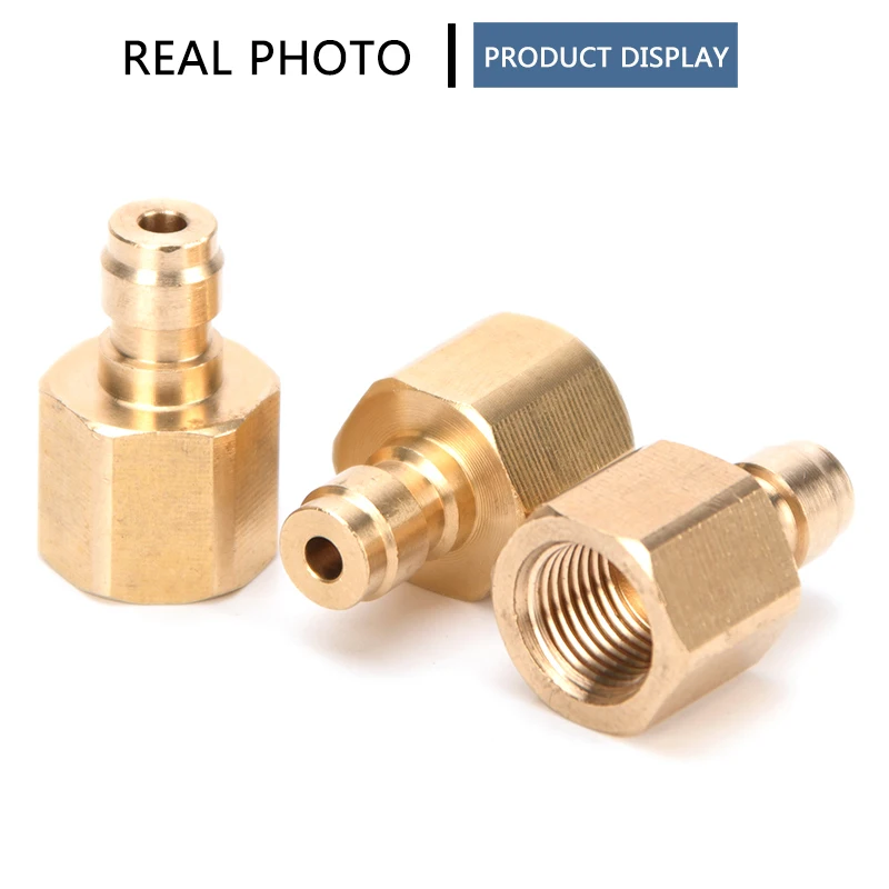 1pcs 1/8BSPP Copper Quick Coupler Connector Fittings 1/8NPT M10x1 Thread 8MM Quick Plug Socket Air Pumps Parts & Accessories air pump parts quick connect fittings
