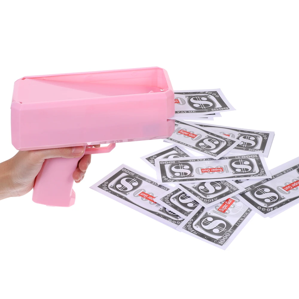 1 Satz Handheld Cash Shooter für Hochzeit Geburtstag Spiel Filme Junggesellen Requisiten Party liefert Feier Spray Geld Pistole – Detail 14