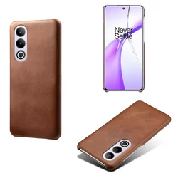 Luxury Slim Leather Business Case - Premium Cover for OnePlus Ace 3V (Brown)
