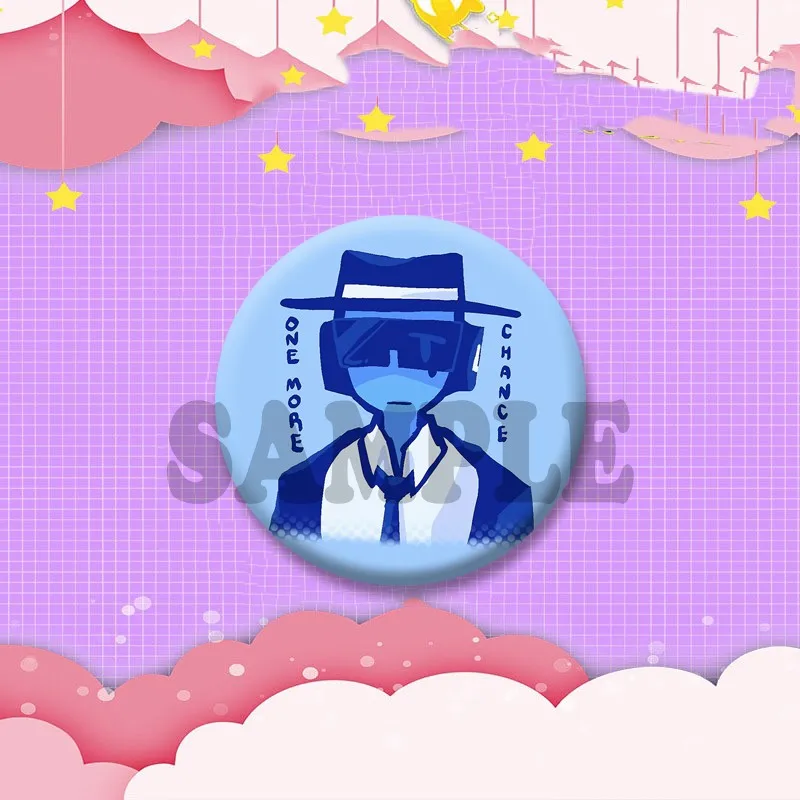58mm Funny Forsaken Mafioso Round Brooch Clothes Bag Hat Jewelry Accessories Collar Decor Badge Cartoon Enamel Pins Gifts