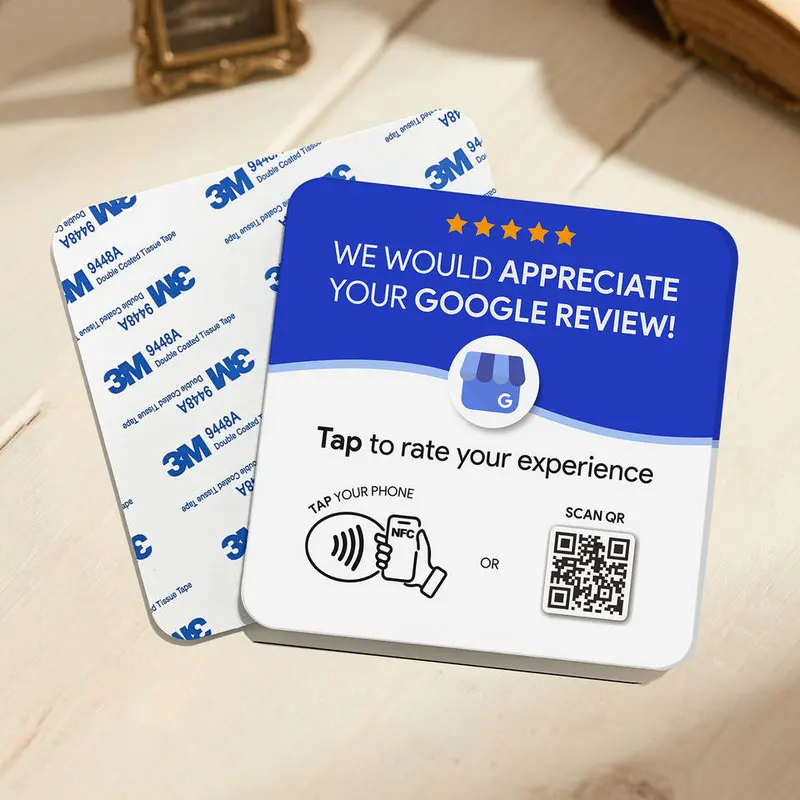 맞춤형 아크릴 QR 코드 간판, 인스타그램에서 팔로우하세요, NFC 탭 소셜 미디어 간판, 구글 리뷰, 페이스북 카드, 비즈니스 디스플레이 플레이트