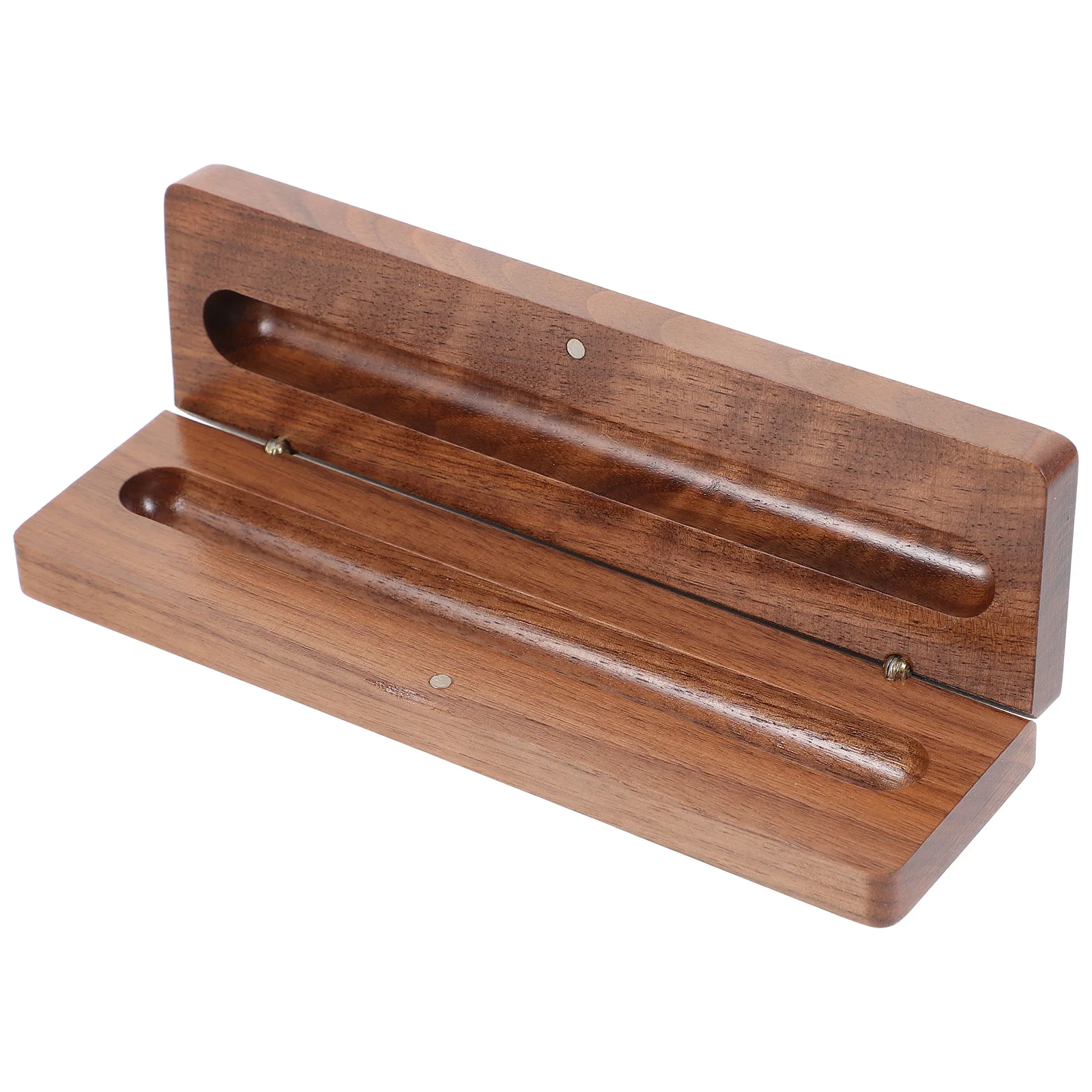 

Office Chaiers Pen Display Case Black Walnut Office+supplies Storage Tube Wood Pencil Dispenser for Classroom