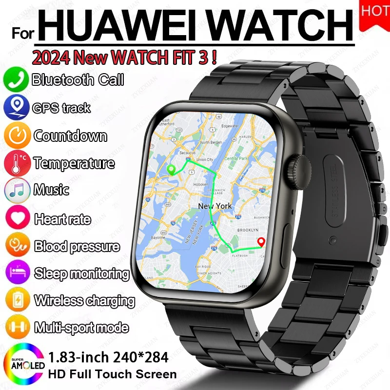 For HUAWEI WATCH FIT Smart Bracelet Men Watch inch AMOLED