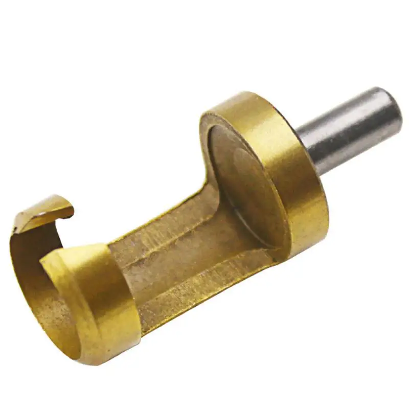 

Втулка из четырех предметов с титановым покрытием, штепсельная Вилка для дрели, золотая, круглая, деревянная пробка, сверло, 8 мм, Открыватель для отверстий по дереву, аппаратный инструмент