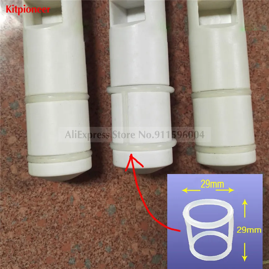 Joints D'étanchéité Silicone Lot De 4 Joints D'Étanchéité Silicone Pour Tubes Ondulés – Accessoires Machines à Glace Molle Commerciales (45 Mm