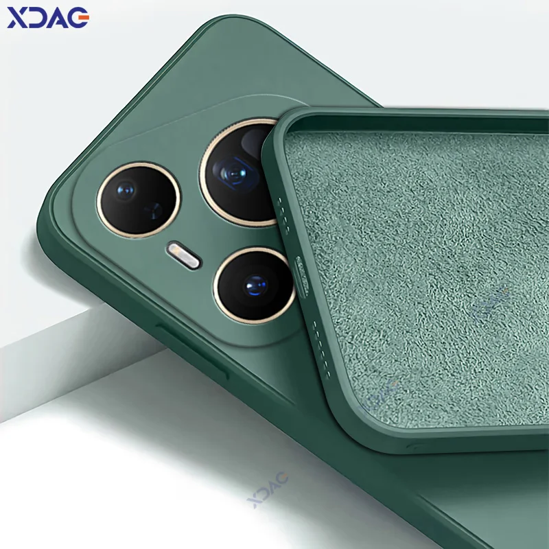 Premium Liquid Silicone Armor Case - Luxury Soft Square Design with Advanced Lens Protection