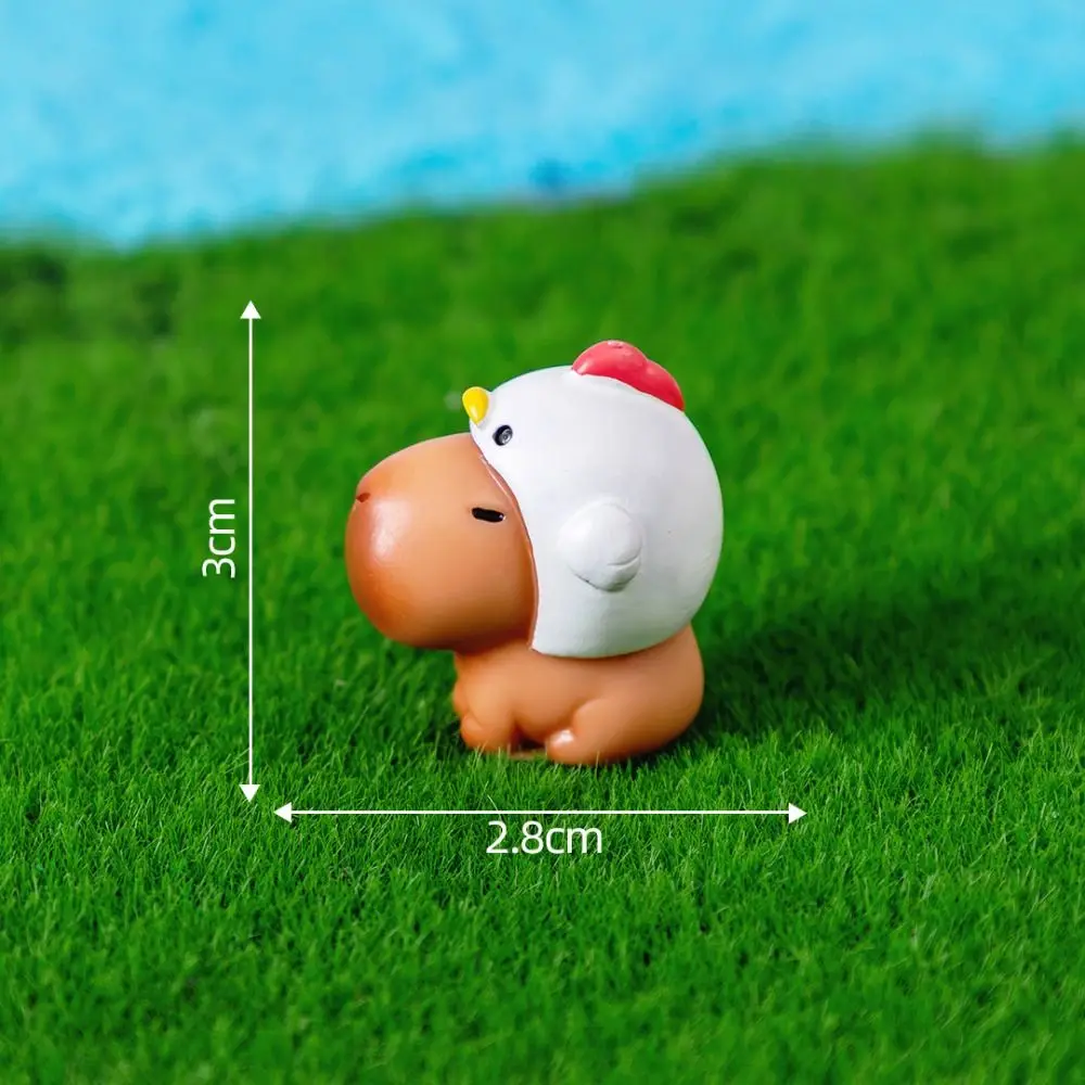 Hot Capybara Simulation Animals Model Mini Kapibare Action Figures Figurine Home Decoration Kids Gift