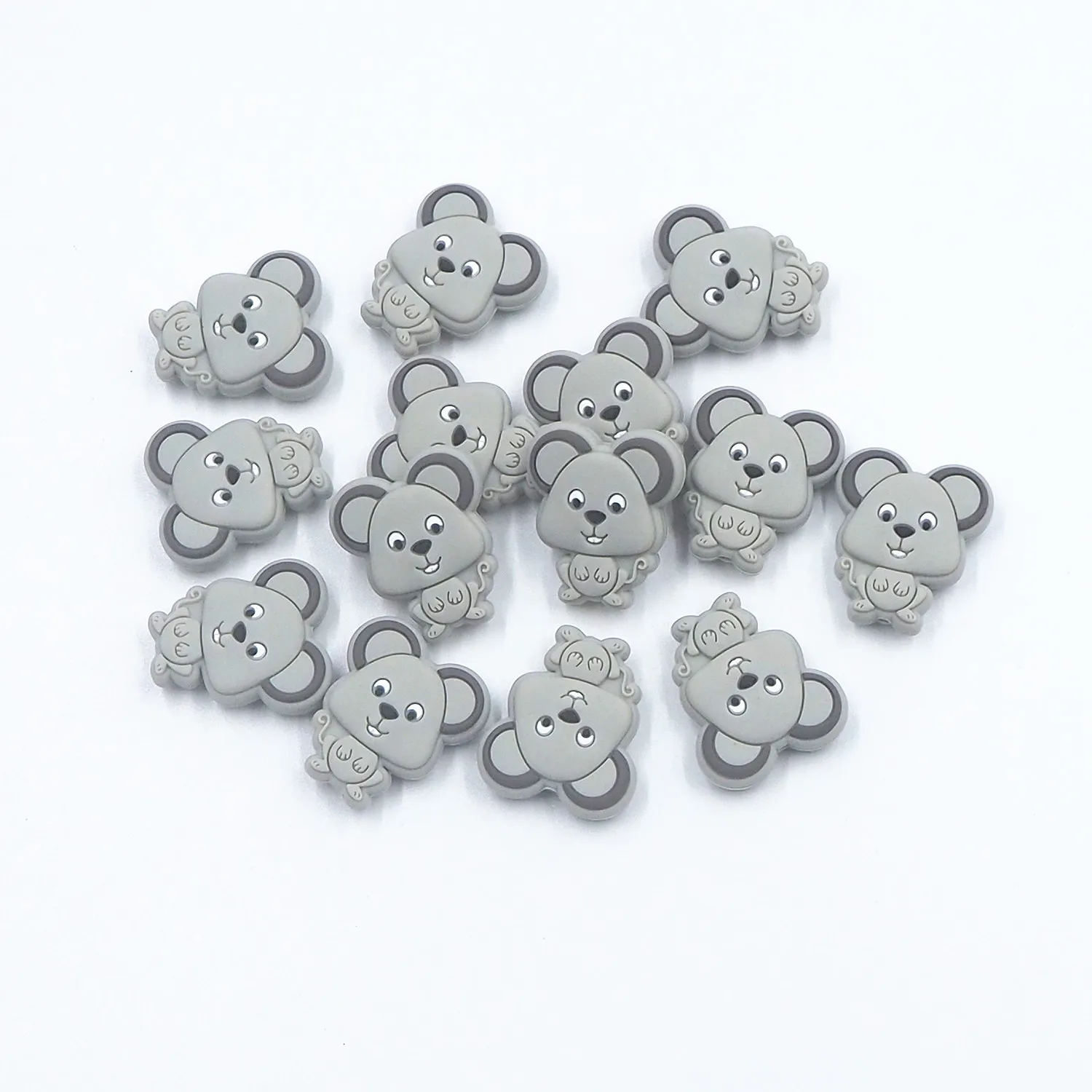 Chenkai 50PCS Cattle Focal Beads Silicone Charms For Pen Making Character  Beads For Beadable Pen DIY Baby Pacifier Dummy Chains