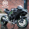 1/12 Kawasaki H2R Ninja Die Cast Motorcycle Model Toy Vehicle Collection Autobike Shork-Absorber Off Road Autocycle Toys Car 1