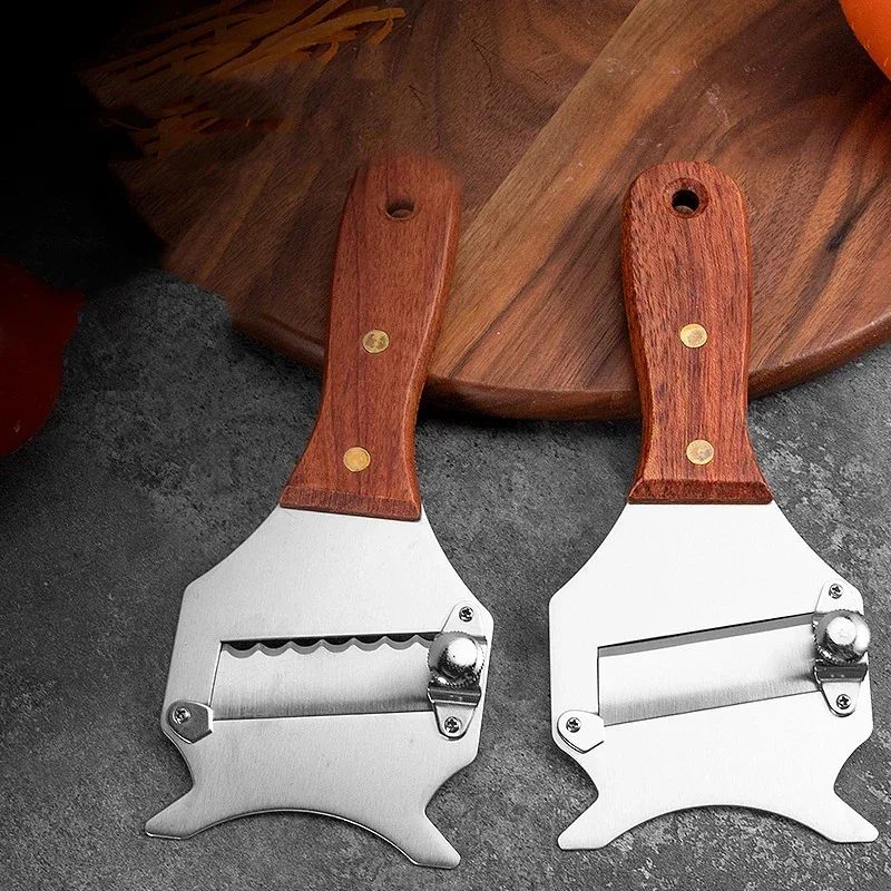 Stainless Steel Wooden Handle Truffle Planer Beech Wood Rosewood Handle Truffle Planer Slicer Knife