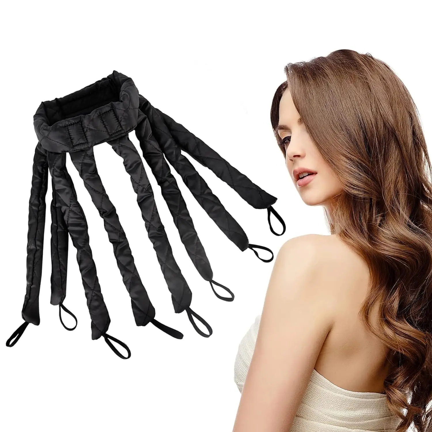 Hair Curling Rod Headband No Heat Hair Curlers Foam Rollers