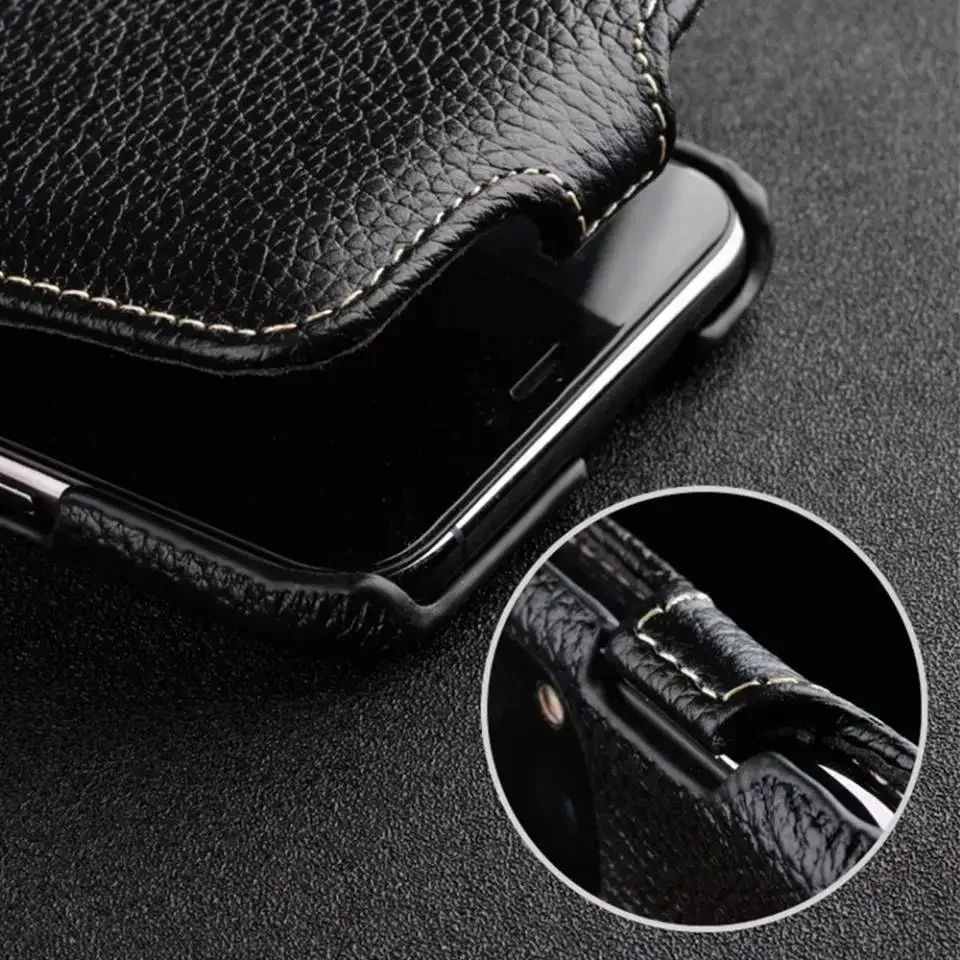 Melkco Premium Vertical Genuine Leather Case - First Layer Cowhide Cover