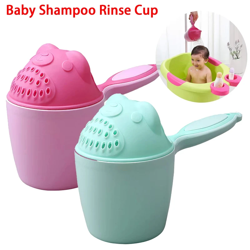 1PC Del Bambino Del Fumetto Orso Tazza Da Bagno Neonato Doccia Shampoo Tazza Bailer Bambino Bambini Doccia Acqua Cucchiaio Da Bagno Tazze di Lavaggio per 2 Colori