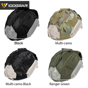 IDOGEAR Tactical Helmet Cover For Maritime Helmet with NVG Battery Pouch Hunting 3812 6