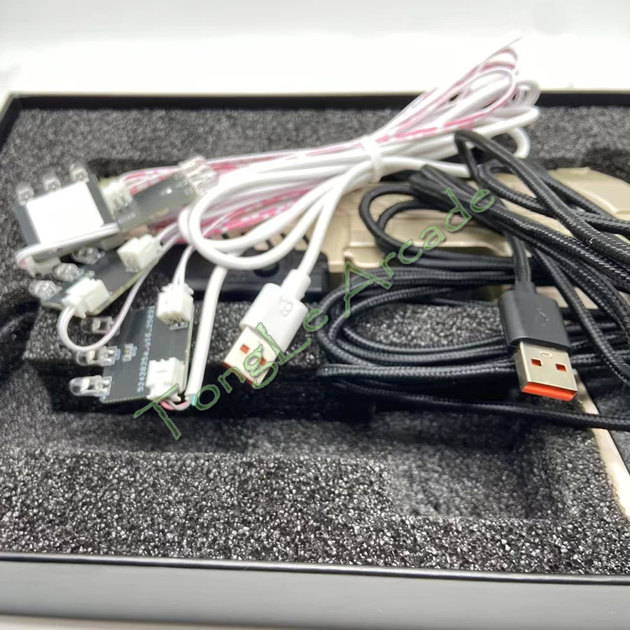 아케이드 게임 DIY 부품, USB 유선/무선 컨트롤러, 라이트 건 슈팅 게임패드, LED 센서가 있는 PC에 사용됨