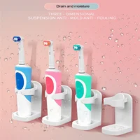 Traceless Toothbrush Holder Bath Wall-Mounted Electric Toothbrush Holders Adults Toothbrush Stand Hanger Bathroom Accessories 1