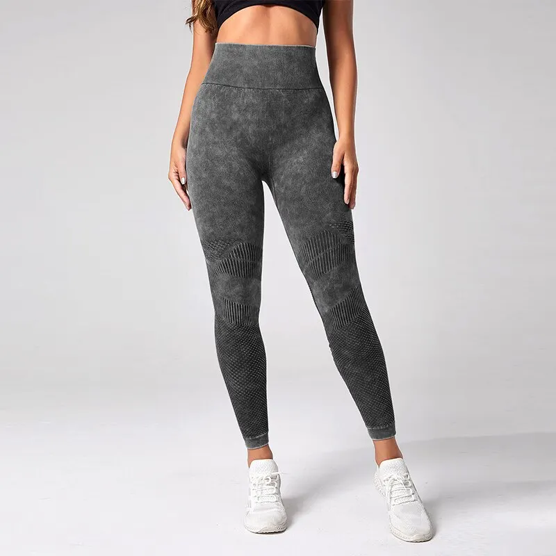 Women Leggings for Fitness Yoga Pants Seamless Sport Tights Scrunch Butt Gym Pantalones Workou High Waist Elastic - 2