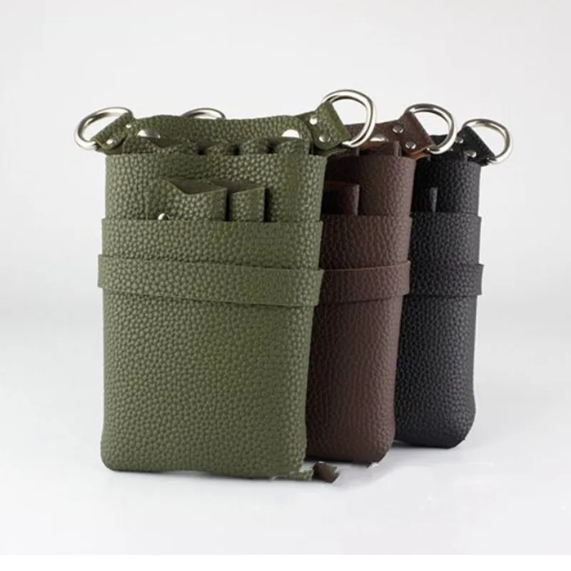 

Кожаная сумка, регулируемый ремень для хранения инструментов для парикмахерской, ножниц, зажимов, кобуры, расчески, высокий чехол