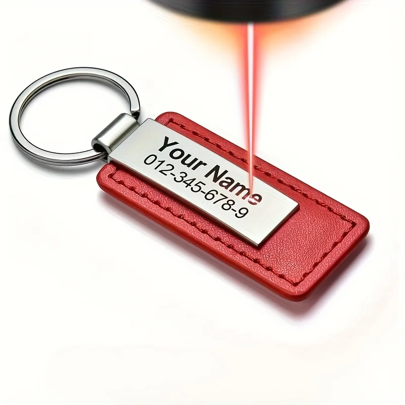 Engravable PU Leather Base for Custom ID Cards and Keychains – Ideal for Business Gifts and Personalization