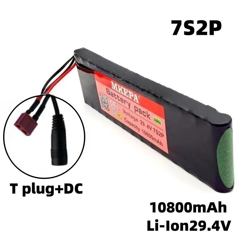 elétricas, 7s2p, 29.4V, 10800mAh, 29.4V, 10.8Ah, 18650
