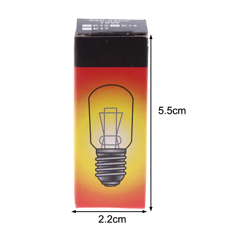 2Pcs E14 15W 고온 방지 냉장고 전구 전자 레인지 교체 조명 토스터/스팀 전구 조명