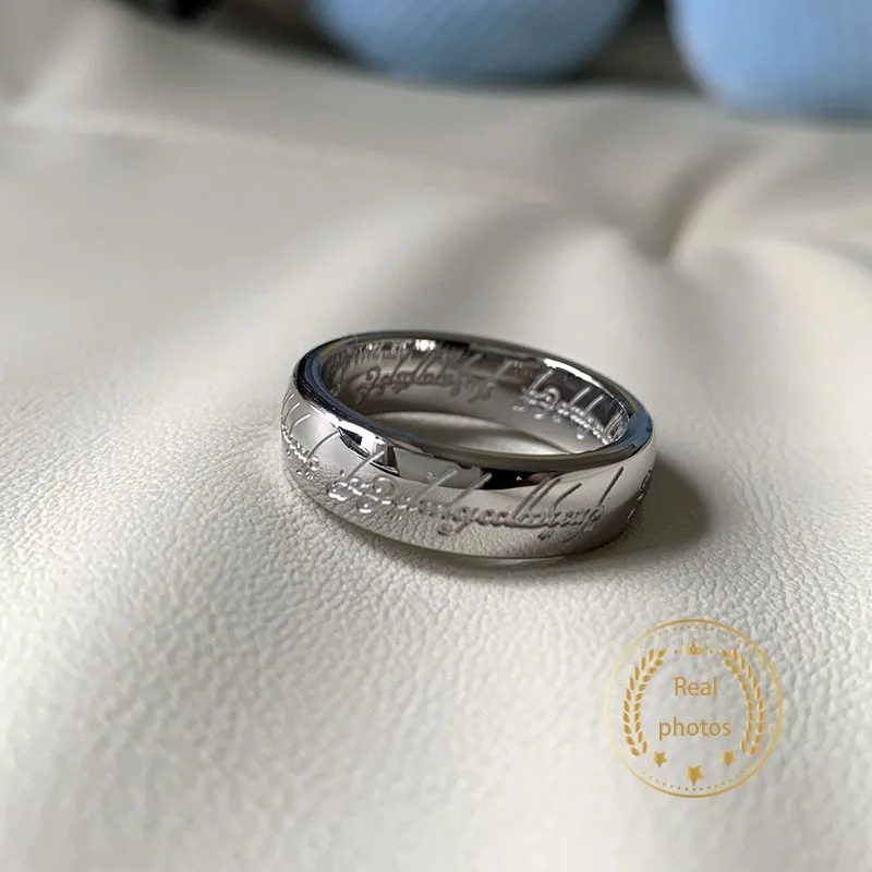Lord of Finger Rings 3D Engraving Spanish Sanskrit Stainless Steel Ring finger ring,stainless steel ring