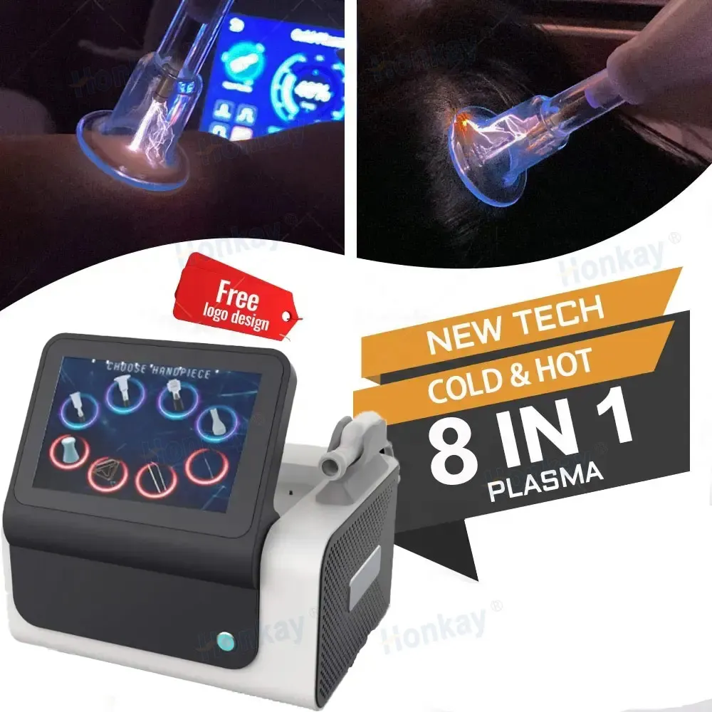 8 In 1 Warm Plasma Face Lift Jet Plasma Anti-Acne Firming Skin Rejuvenation Anti-Inflammation Hair Growth